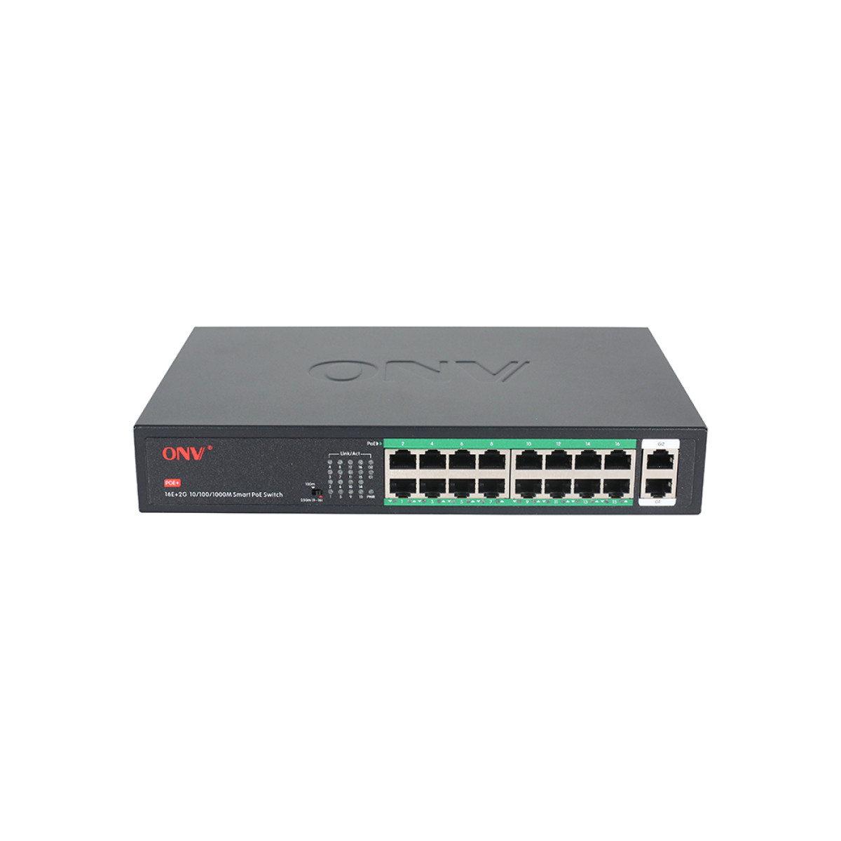 ONV-H1016PLS Gigabit uplink 18-port PoE switch